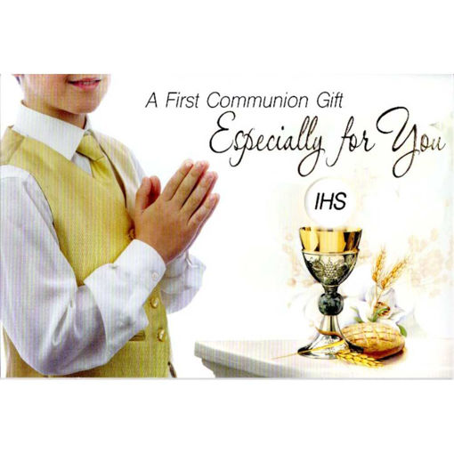 Picture of A FIRST COMMUNION GIFT ESPECIALLY FOR YOU CARD BOY